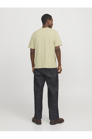 Jack & Jones Erkek Kabartma Logo Baskili Tisört - Vesterbro - 12240121 Celadon Tint