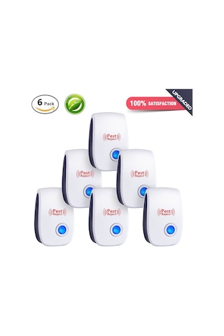 Youmex Ev Odaları İçin Sessiz Ultrasonik Fare, Hamam Böceği Ve Haşere Kovucu Cihazı - Beyaz, Amerikan Standardı, 1 Adet
