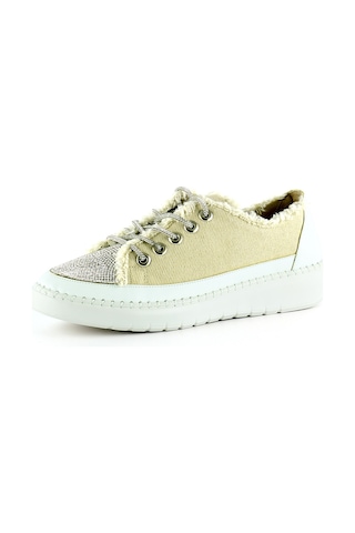 Erkan Saçmacı Vanessa Bej Denim Taşlı Sneaker Bej
