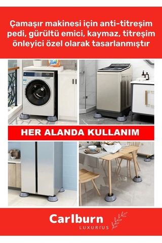 Özel Üretim Gürültü Engelleyici Titreşim Önleyici Kauçuk Çamaşır Bulaşık Makinesi 20 Adet Ayak Pedi