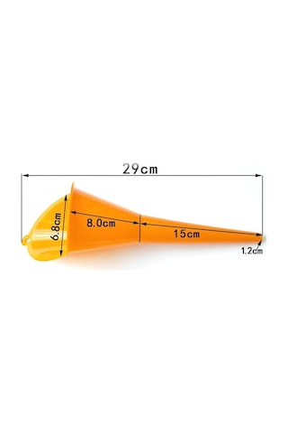 Sones 10 Adet Araba Eller Serbest Plastik Yakıt İkmal Hunisi Turuncu