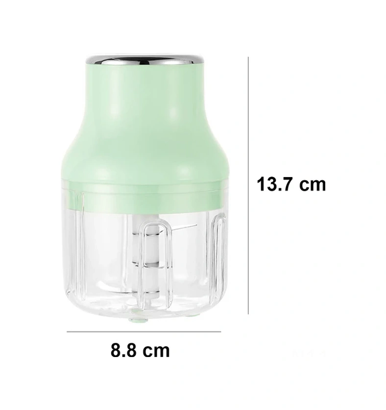 Lemestar Usb Şarjlı Elektrikli Sarımsak Dilimi, 250ml Kapasite, Tüm Gövde Yıkanabilir, Sebze-meyve-et Kesici, Mutfak Araçları Yeşil/pembe/beyaz Diğer