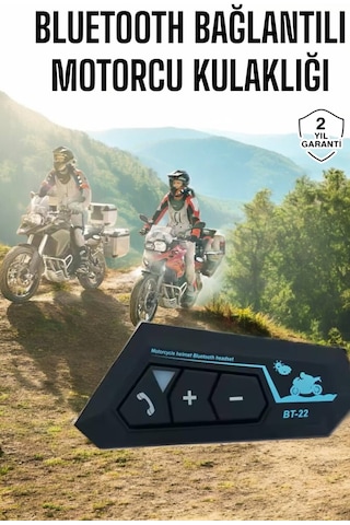 İnterkom Intercom Kask Kulaklık Bt22 Bluetooth Motosiklet Kulaklık 5.0 Bluetooth 73783107