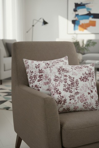 Chevron Bohem Dekoratif Punch Yastık Kırlent Kılıfı 2 Adet 45x45 Hayat Ağacı Pembe 45 x 45