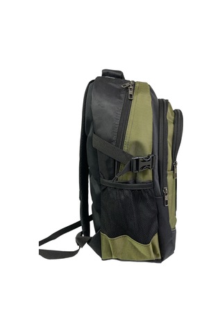 Büyük Su Geçirmeyen Kalın Kumaş Ortopedik Üç Bölmeli Okul Gezi Seyahat Kamp Sırt Çantası 32cmx47cm Haki