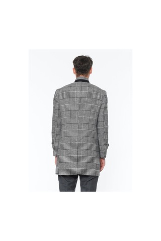 Plt9391 Dewberry Erkek Palto-desenli Siyah Desenli Siyah