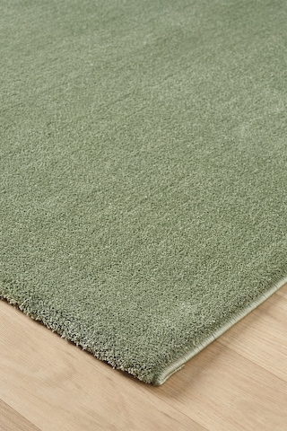 Mariesse Home Puffy Düz Renk Peluş Kalın Dokuma Kesme Yolluk Makina Dokuma Halısı 4500-yeşil