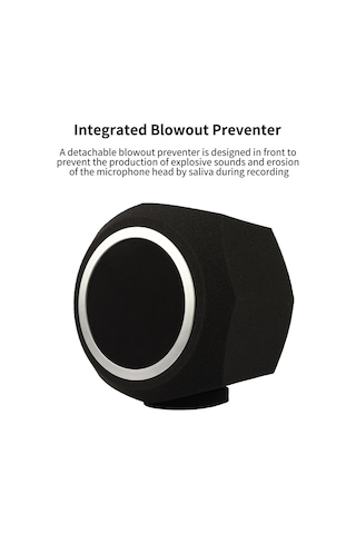 Maiyame Stüdyo Mikrofonu Köpük Kılıfı - Rüzgar Ve Ses Emici, Taşınabilir Kayıt Koruması