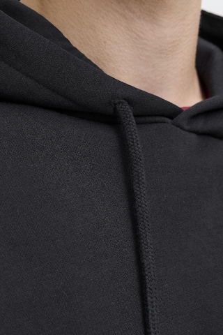 Erkek Jack & Jones Jjyukı Front Sweat Hood Kapüşonlu, Yumuşak Kumaş, Rahat Kesim, Günlük Kullanıma Uygun Sweatshirt Siyah