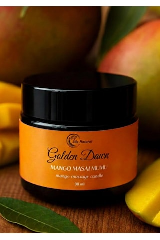 Mango Kokulu Masaj Mumu 30 Ml Doğal Bitkisel Yağlı, Nemlendirici Etkili Mum Aromaterapi Mango