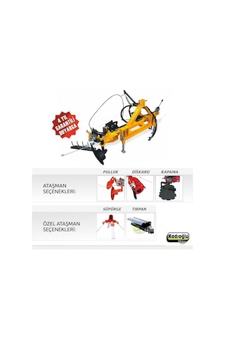 Kadıoğlu Eko Duyarga Taşıyıcı + Çapa Bıçağı + 4lü Diskaro + Kapama + Pulluk Kdm111