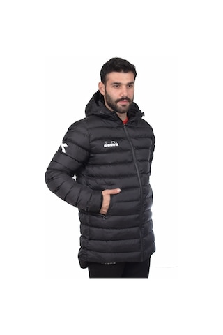 Diadora Roy Anarok Siyah Erkek Şişme Uzun Mont - Royanaroksiyah Siyah