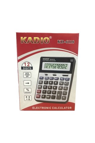 Kadio KD-6118 Büyük Boy 12 Hane Hesap Makinesi