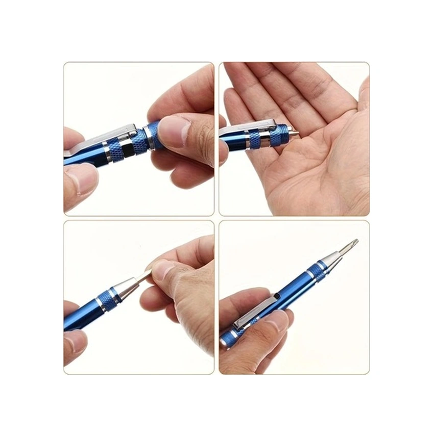 Trendooze Lezzetli Mavi 8 Li Alüminyum Vidalama Seti Ev Ve Profesyonel Kullanım