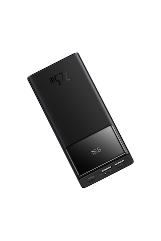 Baseus Star-Lord Overseas Edition 22.5 W 20000 mAh Dijital Ekranlı Powerbank Siyah