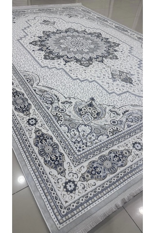 Safyün Halı Kadife Kf500 Gri Mavi 200 X 290 Renkli