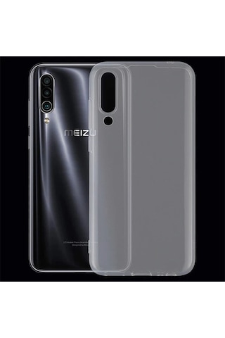 Meizu 16xs Kamera Korumalı Fit Silikon Kılıf- 5775 Siyah