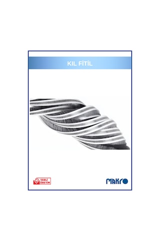 Alüminyum Pvc Kapı Pencere Cam Balkon Kıl Fitili En 6,7mm - Kıl Uzunluğu: 6mm - Rulo - 350 Metre Diğer