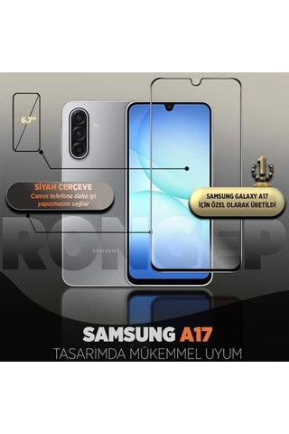 Galaxy Uyumlu A17 İçin Ekran Koruyucu 9h Sertlikte Anti-static Temperli Cam Netlik Ve Dokunmatiği Etkilemeyen Çizik Ve Darbelere Karşı A17 Ekran Koruyucu 2&apos Li Paket