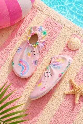 Zuzunga Summer Pembe Renk Kaymaz Taban Bebek - Çocuk Deniz Ayakkabısı