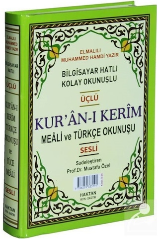 Kur'An-I Kerim Ve Türkçe Okunuşlu Üçlü Meal (Cami Boy) Kod: H-... N11.1506