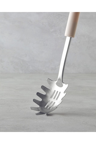 English Home Maisy Paslanmaz Çelik Salata Maşası Servis Gereci 31,5 Cm Krem Krem