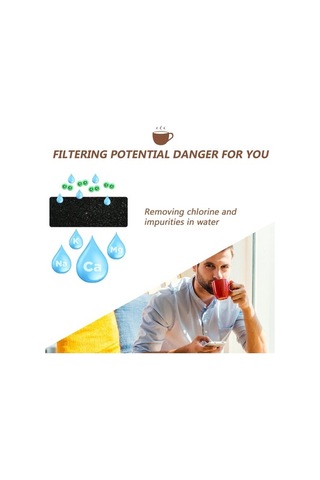 Ulzyvf Keurig Kahve Makinesi İçin 12'li Aktif Karbonlu Su Filtresi Paketi Beyaz Beyaz