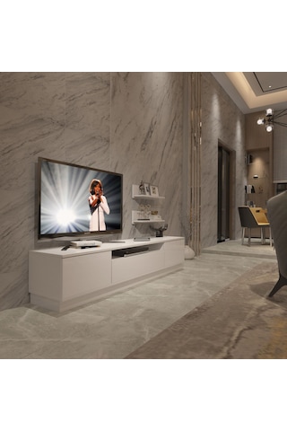 Decoraktiv Trendstyle 4s Mdf Tv Ünitesi Tv Sehpası Beyaz