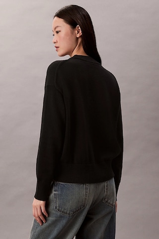 Calvin Klein Pamuklu Grafik Baskılı Kadın Siyah Kazak Lv047c311g-ub1 Siyah