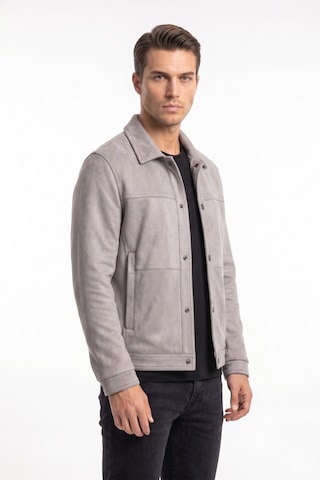 Dynamo Erkek Siyah Regular Fit Mevsimlik Süet Spor Mont Bgl-st05437 Gri