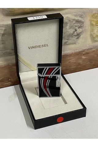 Vindiesel Marka Siyah Gri Renk Kırmızı Desenli Gazlı Model Kişiye