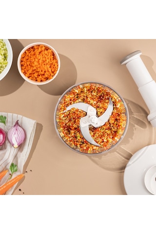 Mugiss M-14 Basmalı El Rondosu Doğrayıcı - Büyük Boy 3 Bıçaklı 1.5 Lt Mika Kristal Hazne- 12'li Paket Diğer