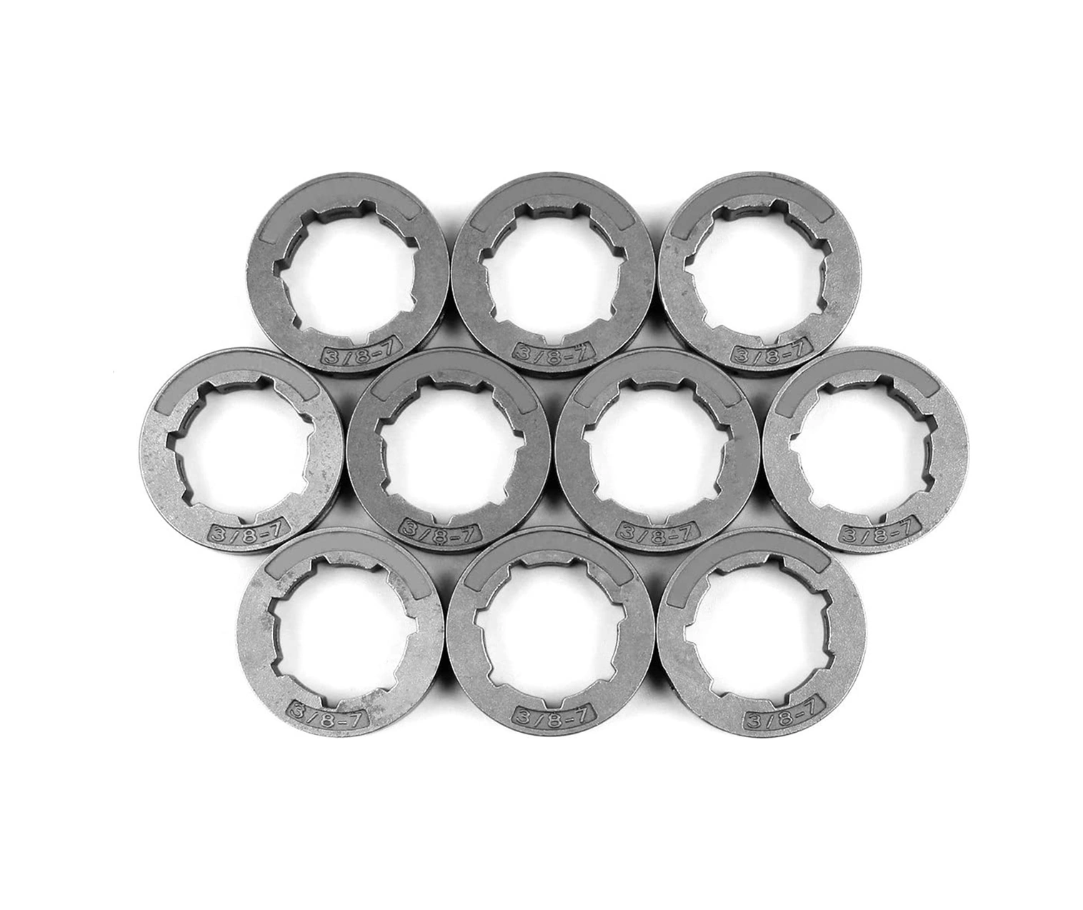 Xurunkeji Husqvarna 266, 268, 272, 280, 285, 288, 355, 362, 372xp, 380, 385xp Testere İçin 10 Adet 3/8 İnç 7t 22mm Zincir Tahrikli Jant Dişlisi