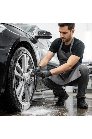 Çok Amaçlı Araç Temizlik Fırçası Oto İç Ve Dış Yüzeyler, Koltuk, Halı, Torpido Ve Jant İçin Ergonomik Temizlik Fırçası Sarı