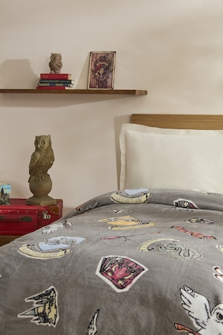 Karaca Home Harry Potter Draco Tek Kişilik Battaniye Antrasit