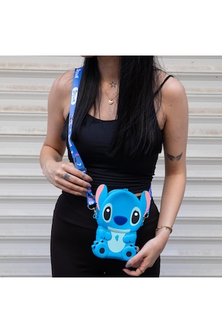Büyük Boy Stitch Silikon Askılı Çanta-2441 Altın