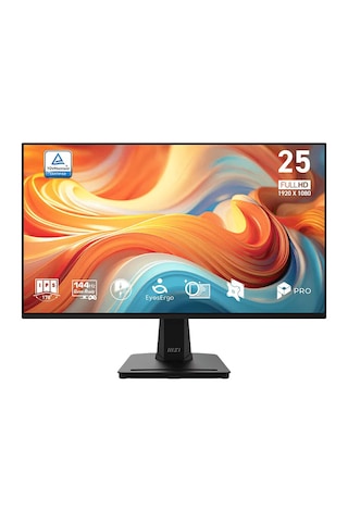 Msı Pro Mp251 E14l 24.5 1920x1080 Fhd 144hz 4ms Hdmı Vga Amd Freesync Ips Monitor
