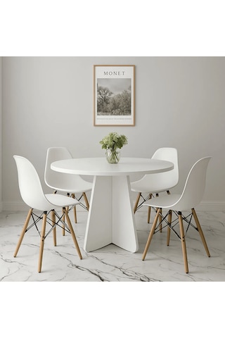 Yuvarlak Modern Dekoratif Yemek Masası Mutfak Masası-dekoratif