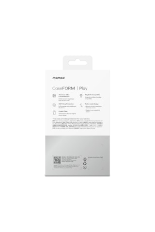 Momax Play CaseForm Apple Uyumlu iPhone 16 Pro Max Magsafe Kılıf Transparan