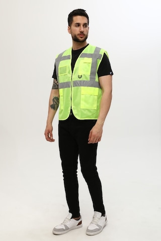 Uniprom Yelek Yönetici Ikaz Yeleği Reflektörlü Neon Sarı
