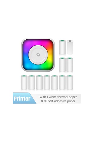 Os7351-5 Rgb Işıklı Çok İşlevli Taşınabilir Mini Termal Yazıcı