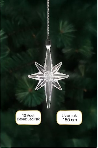 Urban Mood Ky-10 Kuzey Yıldızı Dekoratif Led Işık Zinciri Beyaz Işık