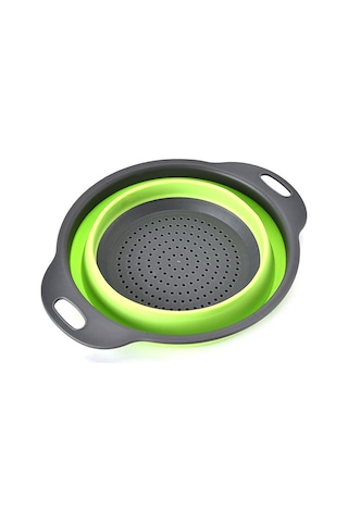 Cbtx Yaratıcı Katlanır Sebze Meyve Depolama Sepeti Organizatör Drenaj Sepeti, L, Boyut: 29.5 23.5 10cm Yeşil