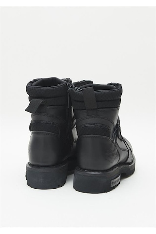 Harley Davidson Franco Waterproof Black Deri Erkek Bot Siyah