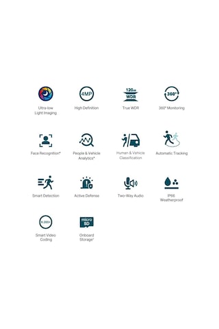 Tp-link Vıgı C540s 4mm 4mp Aı Colorpro Pt Ip Kamera 1/1.8",30fps,fhd, H265+