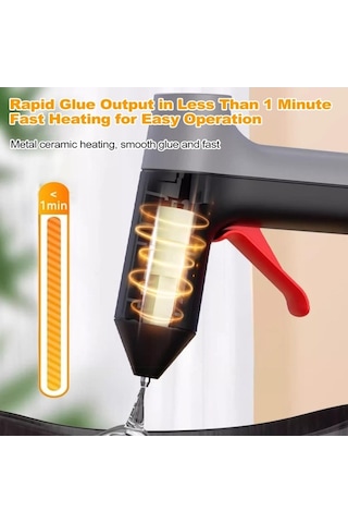 Pazly 3.7v Mini Tutkal Makinesi Seti, 20 Adet Tutkal Çubuğu, 2000mah Şarj Edilebilir, Hızlı Isıtmalı