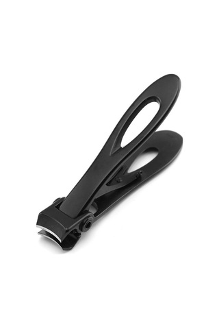 Singree Kalın Tırnaklar İçin Geniş Açık Uçlu Siyah Tırnak Kırıcı - Ergonomik Kolu, Paslanmaz Çelik, 1 Adet Paket Siyah