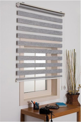 Zebra Stor Perde Bambu Gri 170x200 Cm