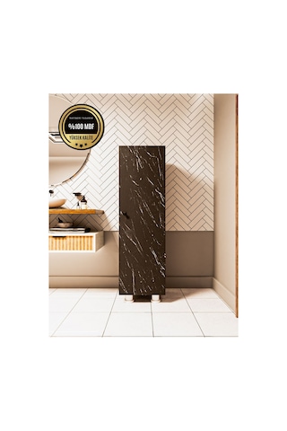 Elox Banyo Dolabı Raflı Farklı Tasarım Siyah