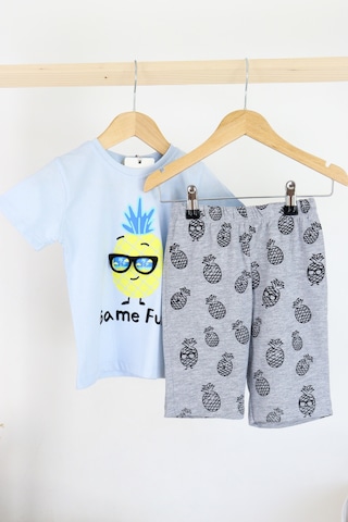 Harika Kids Erkek Çocuk Gözlük Model Pamuklu Şortlu 2'li Takım 001